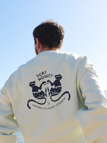 Sweat-shirt Surf Monkey en vert : devant
