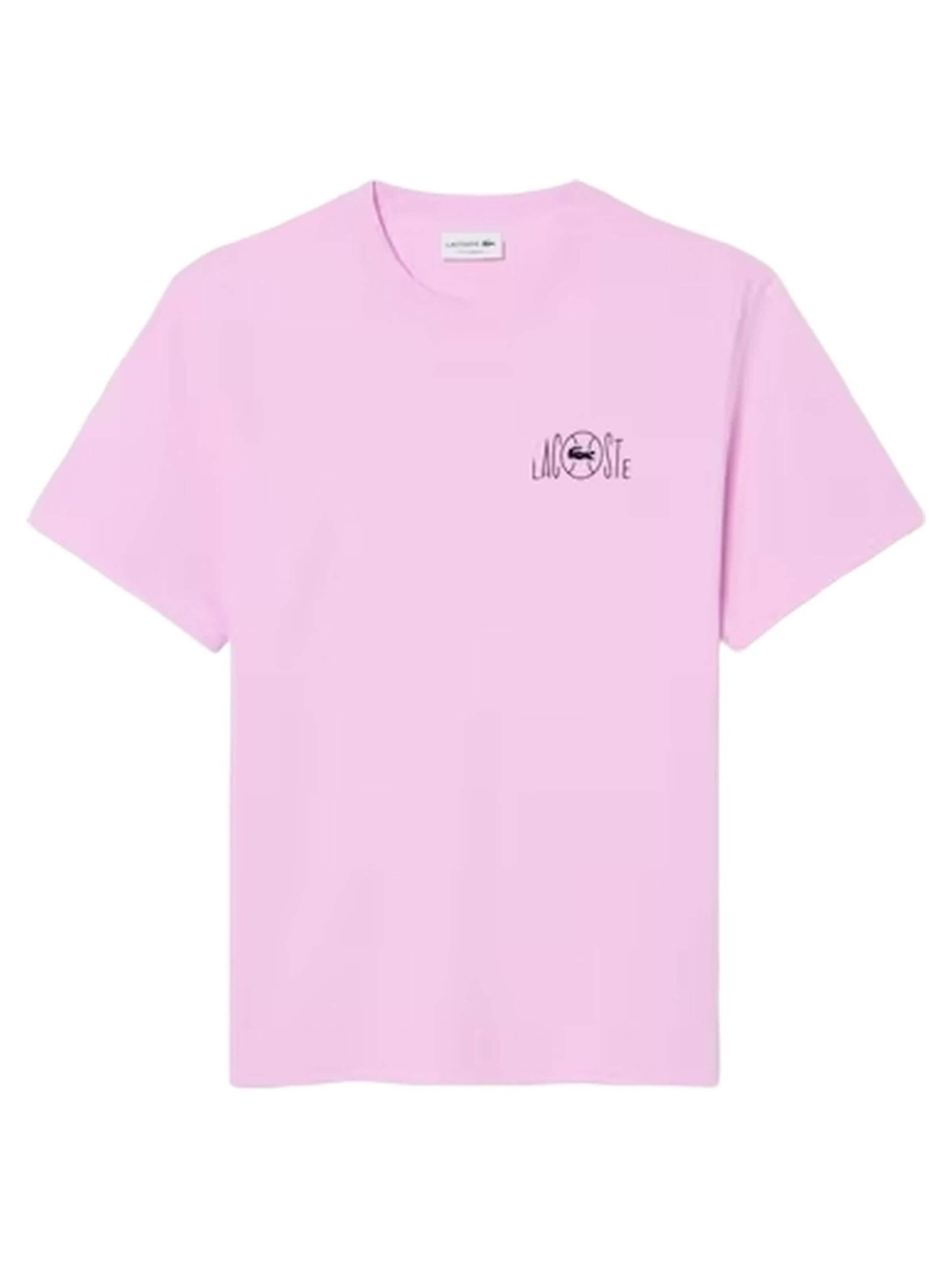 LACOSTE - Camisa 'Camiseta lacoste rosa lacoste on tennis tee' em rosa
