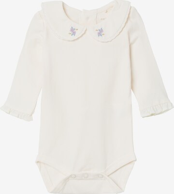 NAME IT - Pijama entero/body 'Dalie' en blanco: frente