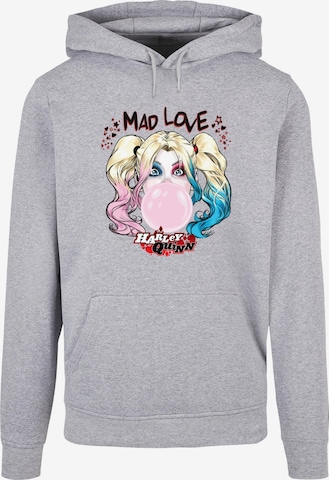 Sweat-shirt 'Batman - Harley Quinn Mad Love' ABSOLUTE CULT en gris : devant