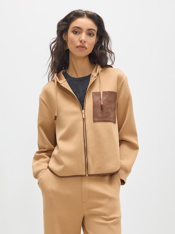 Lola Casademunt Bluza rozpinana w kolorze brązowy: przód
