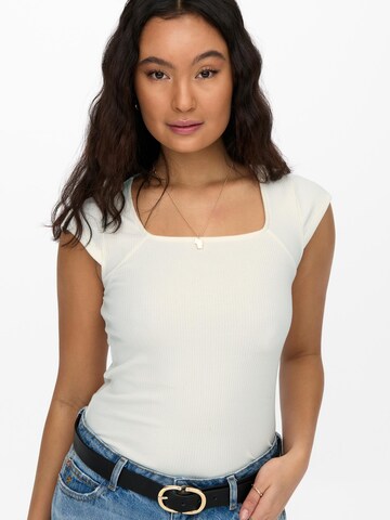 ONLY T-Shirt 'Anouk' in Weiß