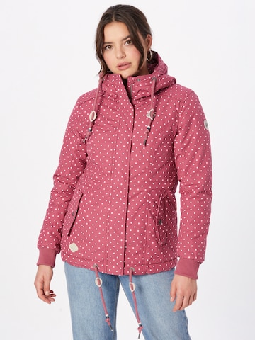 Ragwear Between-Season Jacket 'DANKA' in Pink: front
