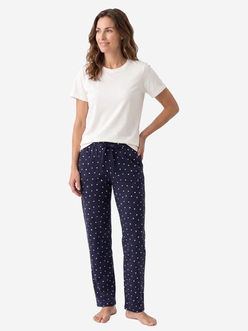 SCHIESSER Pyjama 'Mix & Relax' in Blauw