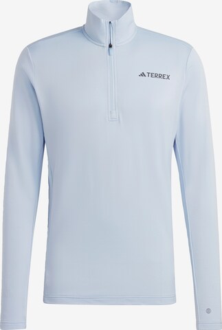 ADIDAS TERREX Sportief sweatshirt in Blauw: voorkant