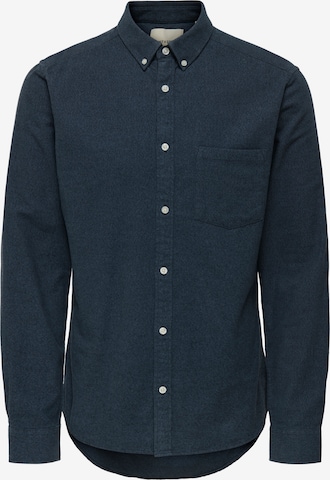 Chemise 'ONSNIKO' Only & Sons en bleu : devant
