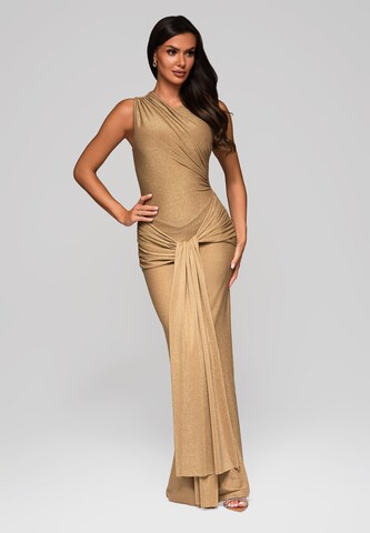 Ombre Avondjurk 'Blanca' in Goud