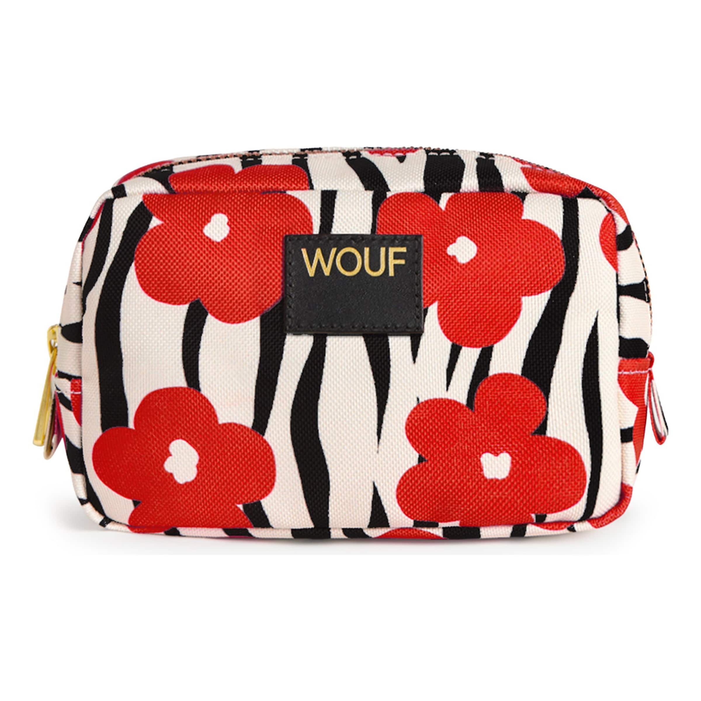 Trousses de toilette 'Daily' Wouf en rouge : devant
