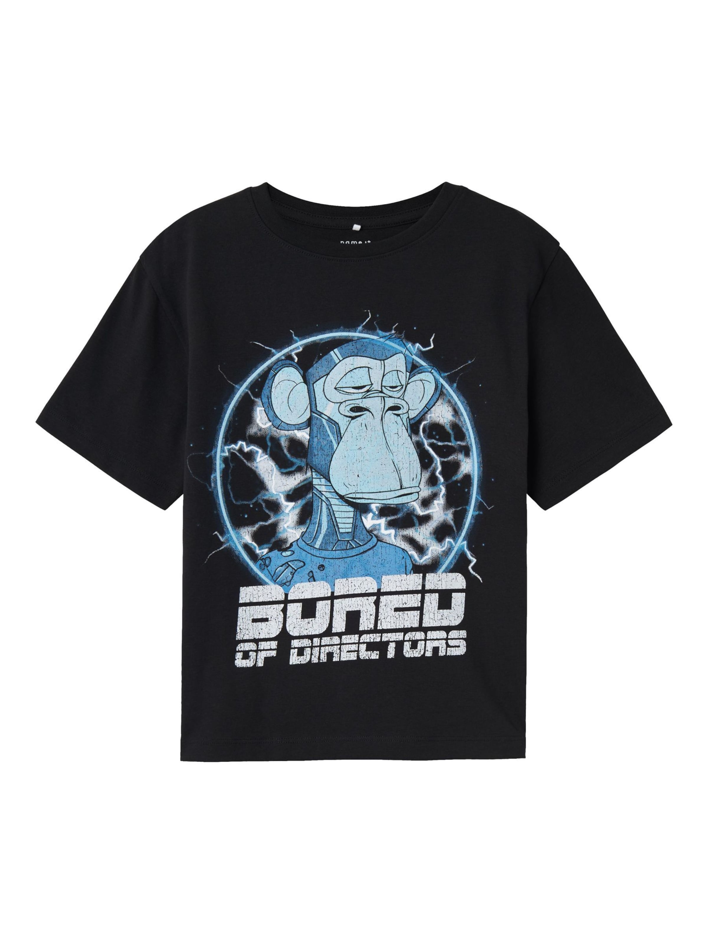 NAME IT Shirt 'Bored Ape' in Black: front