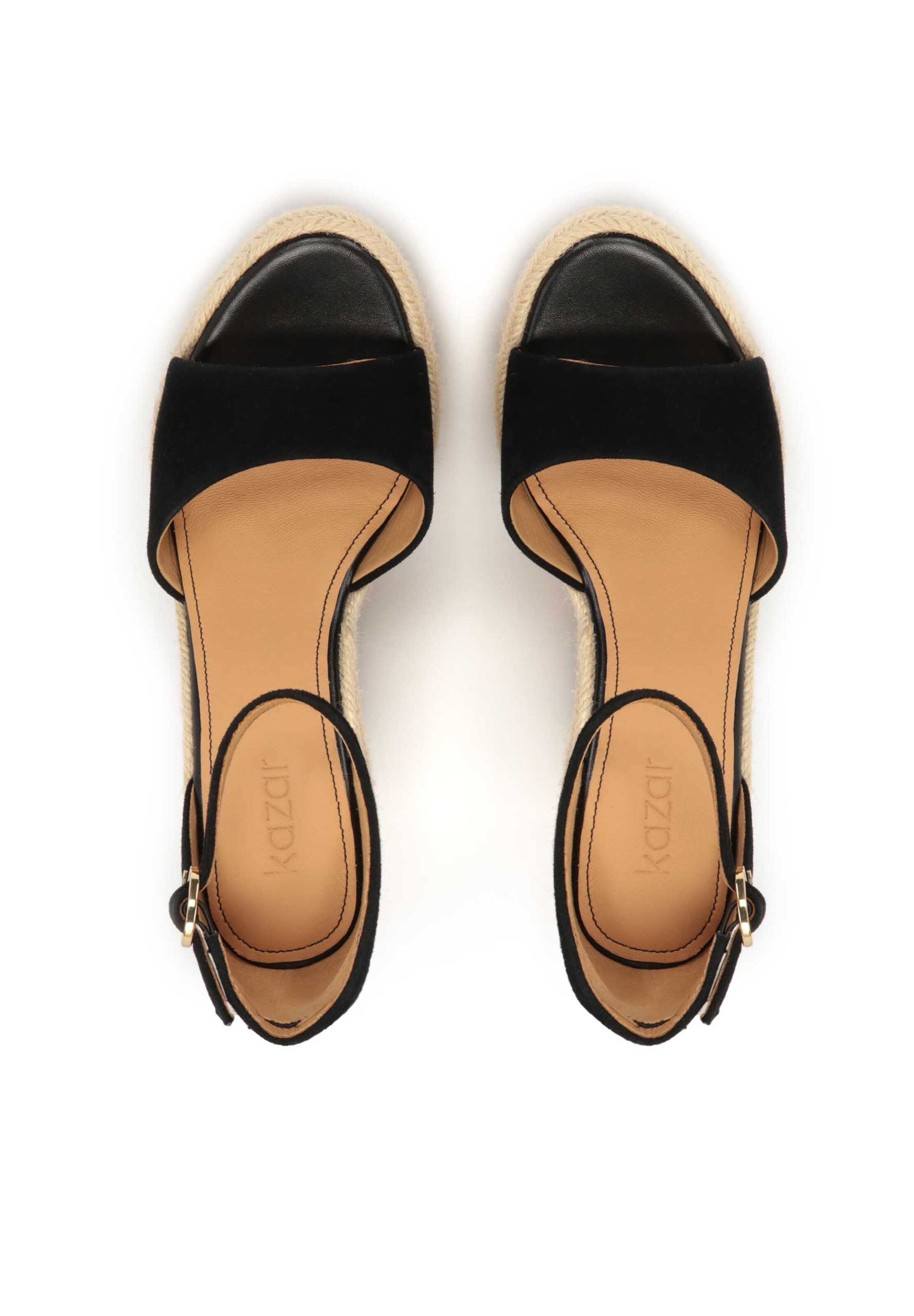 Kazar - Sandalias con hebilla en negro