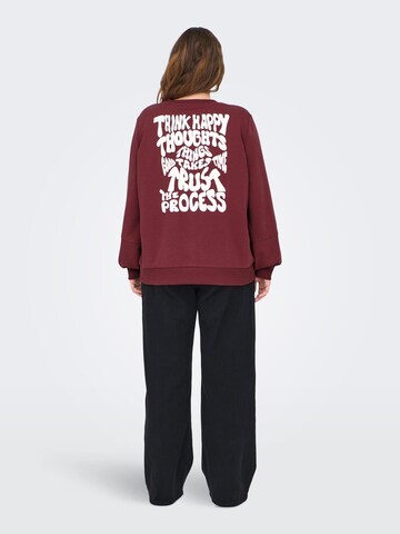 ONLY Carmakoma Sweatshirt in Rood