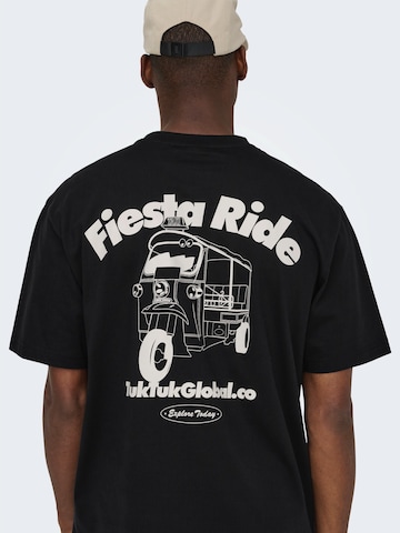 Only & Sons T-shirt 'ONSFRED' i svart