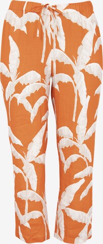 Yoek Loosefit Broek in Oranje: voorkant