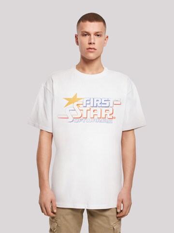 T-Shirt 'FIRSTSTAR' F4NT4STIC en blanc : devant
