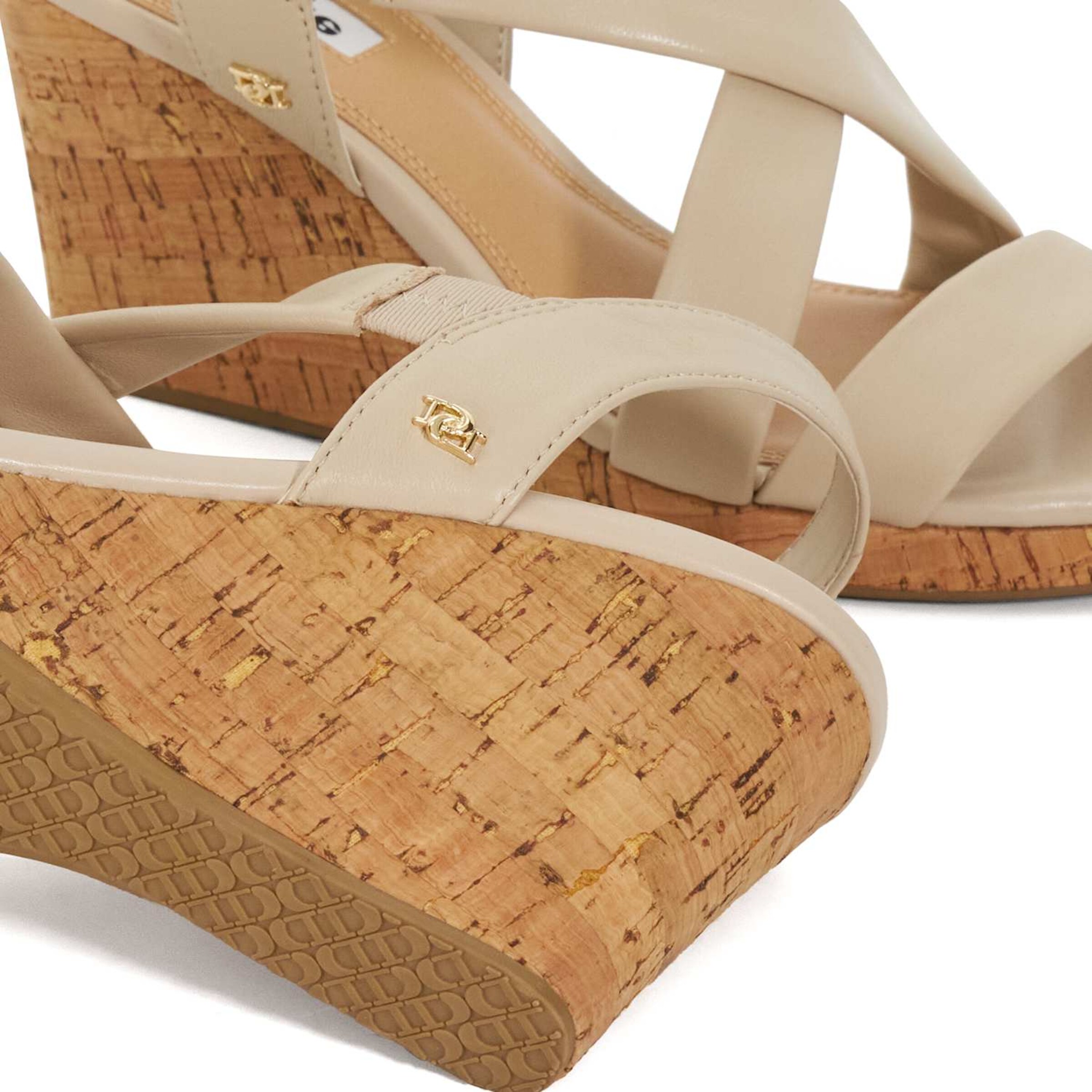 Dune LONDON Sandaal 'Kamies' in Beige