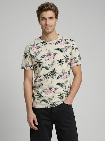 T-Shirt 'JREBRUSSEL' JJ Rebel en beige : devant