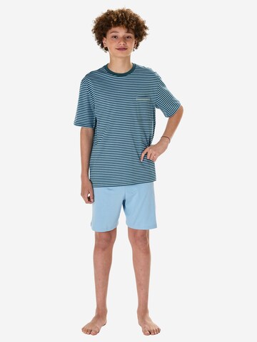 Pyjama ' Nightwear ' SCHIESSER en bleu : devant
