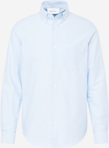 Harmony Paris Button Up Shirt 'CELESTIN' in Blue: front