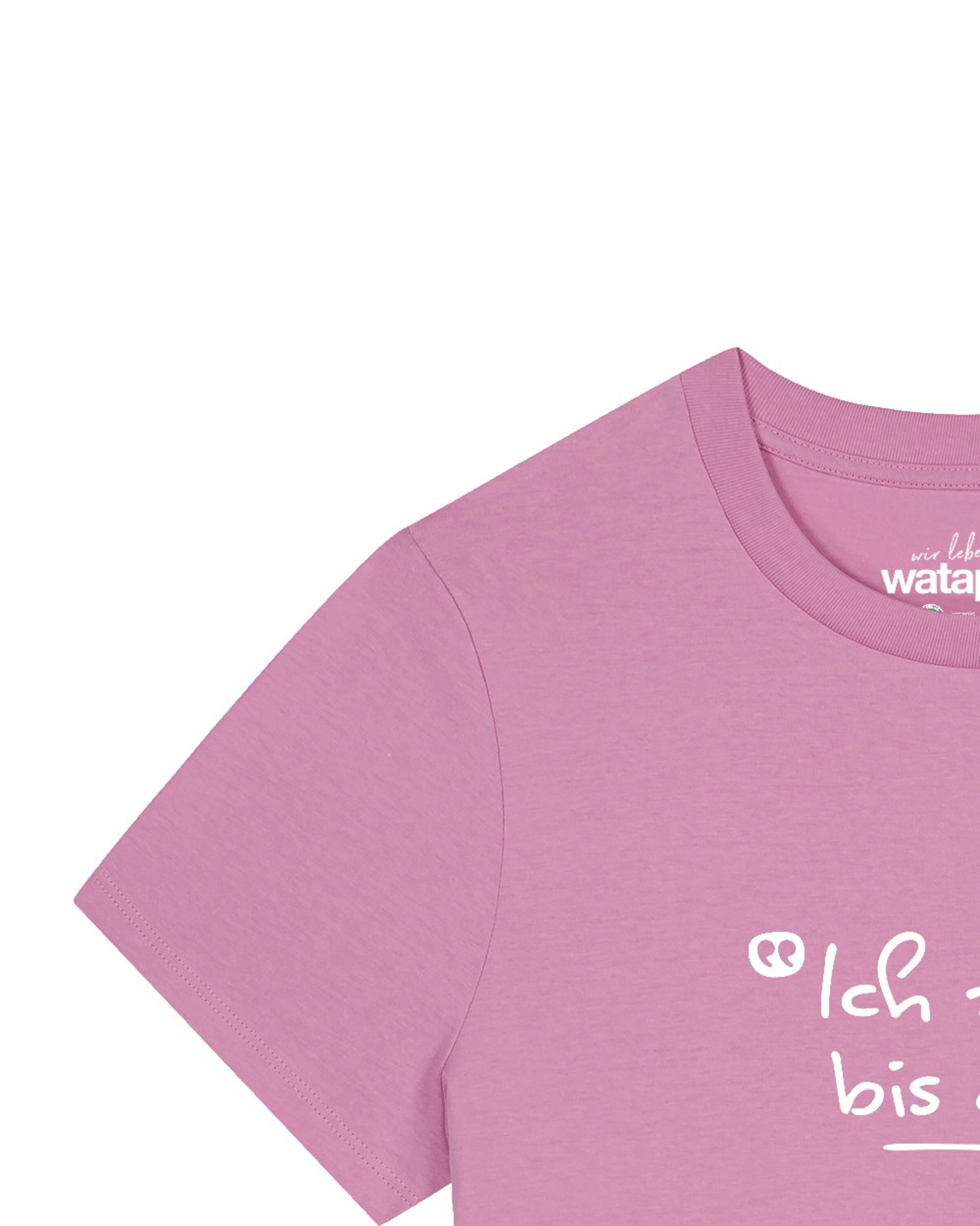 T-shirt 'Ich Zähl Bis Drei' Watapparel en rose