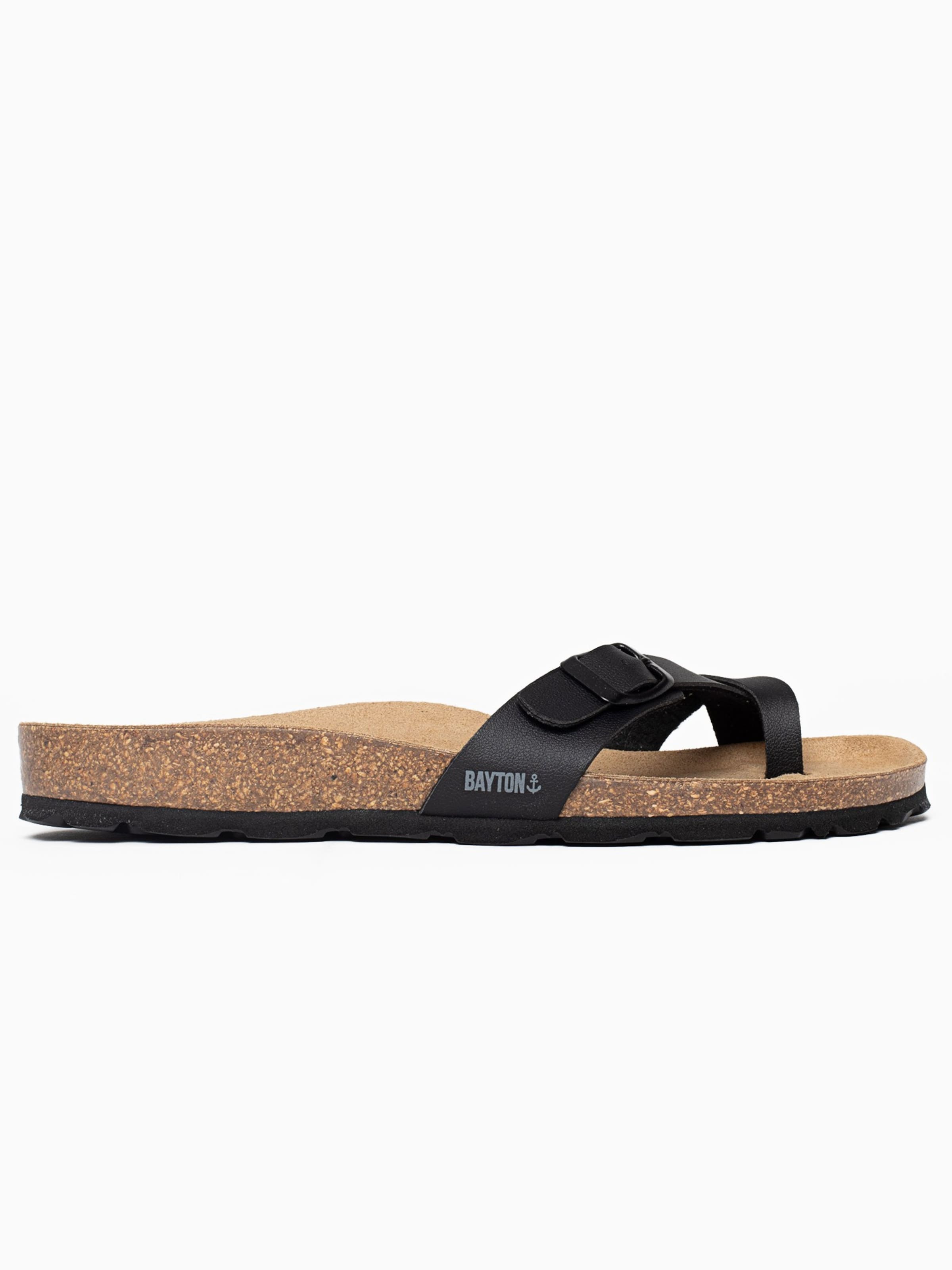 Flip-flops 'Junon' de la Bayton pe negru