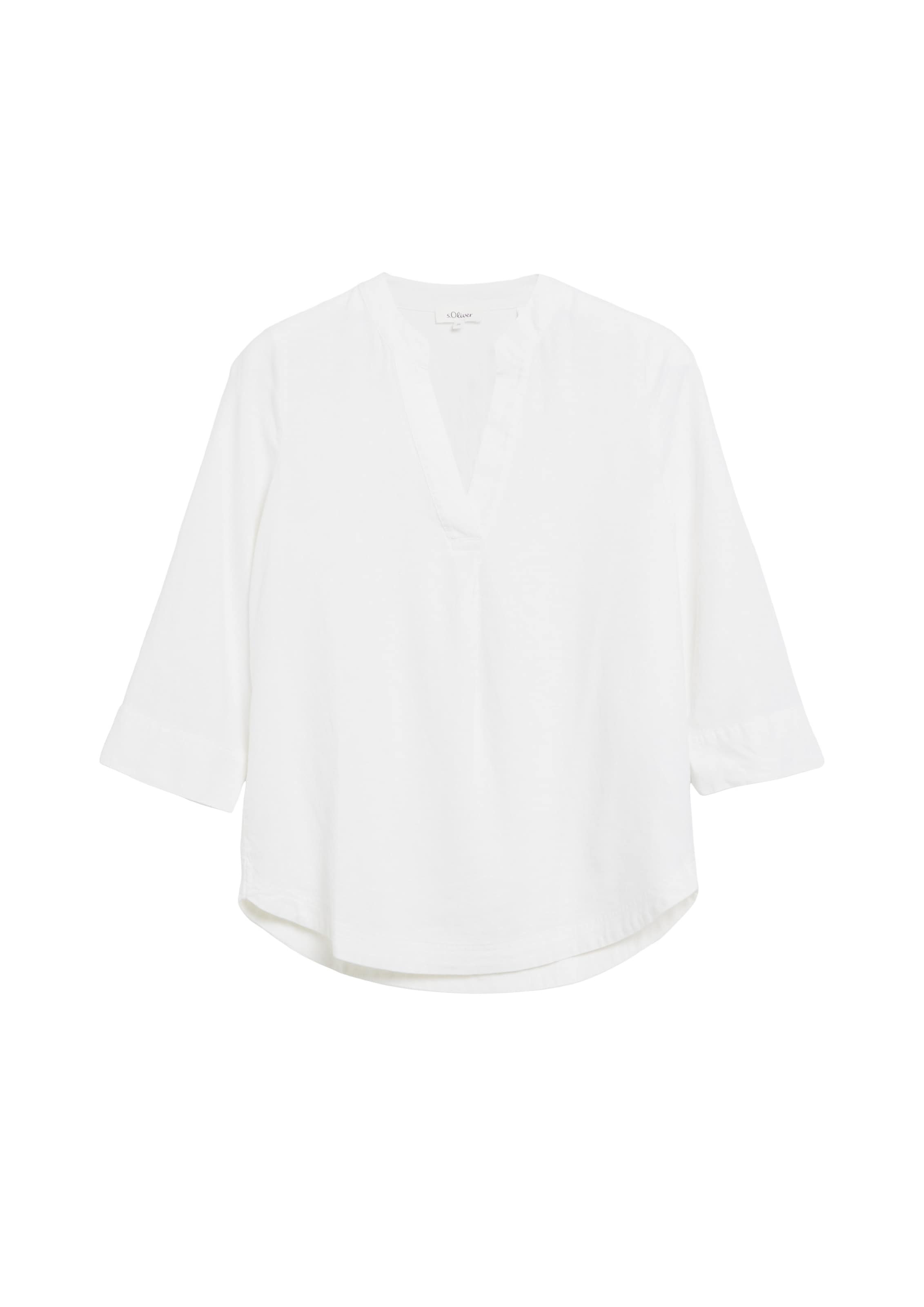 s.Oliver Bluse in Weiß: Vorderseite