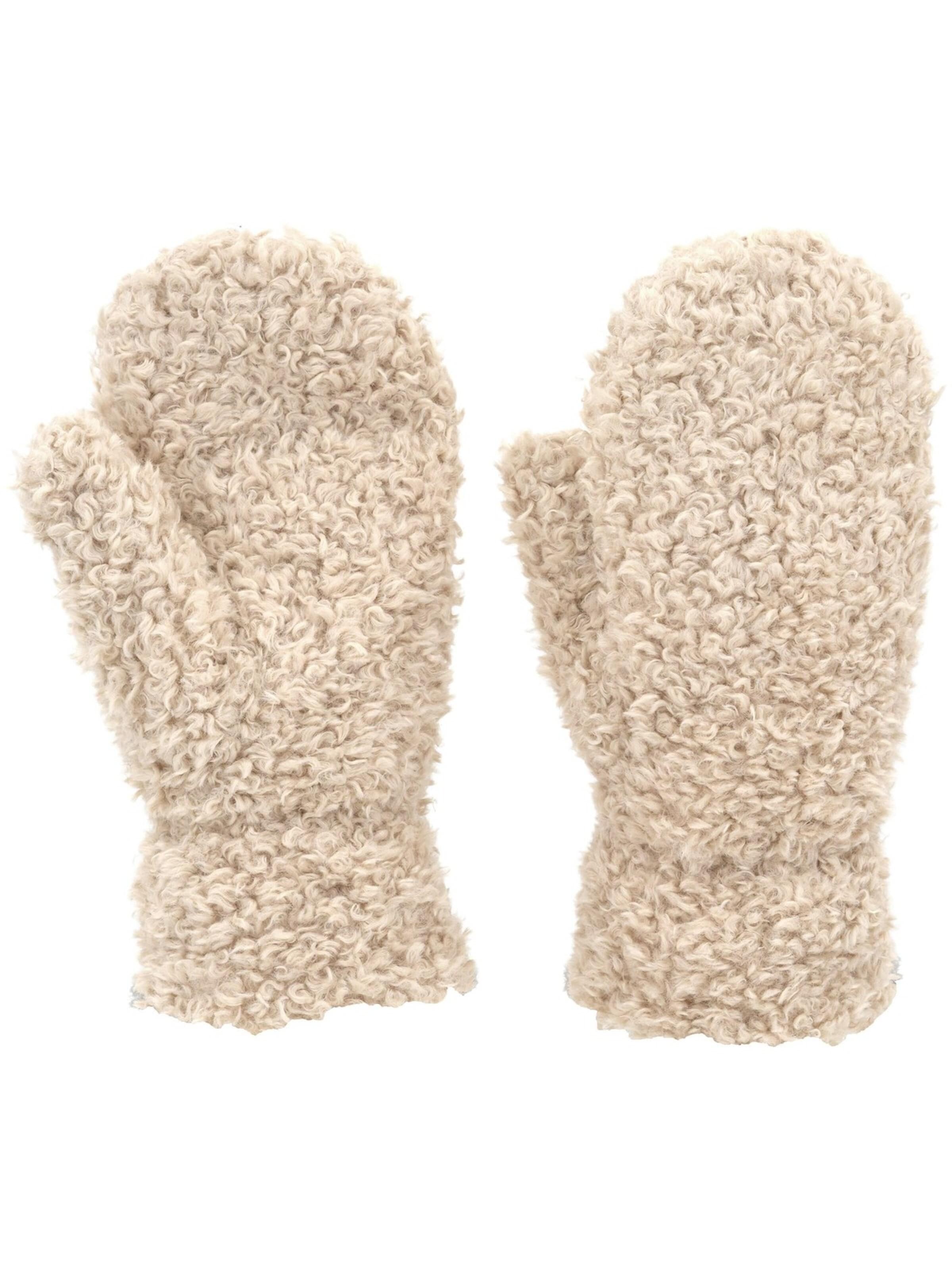 styleBREAKER Fäustlinge 'Teddy Fäustlinge mit Fleece Futter'‌‌‌‌‌‌‌‌‌ in Beige