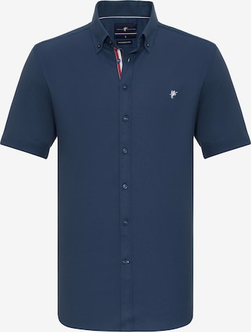 DENIM CULTURE - Ajuste regular Camisa 'PATRICK ' en azul: frente