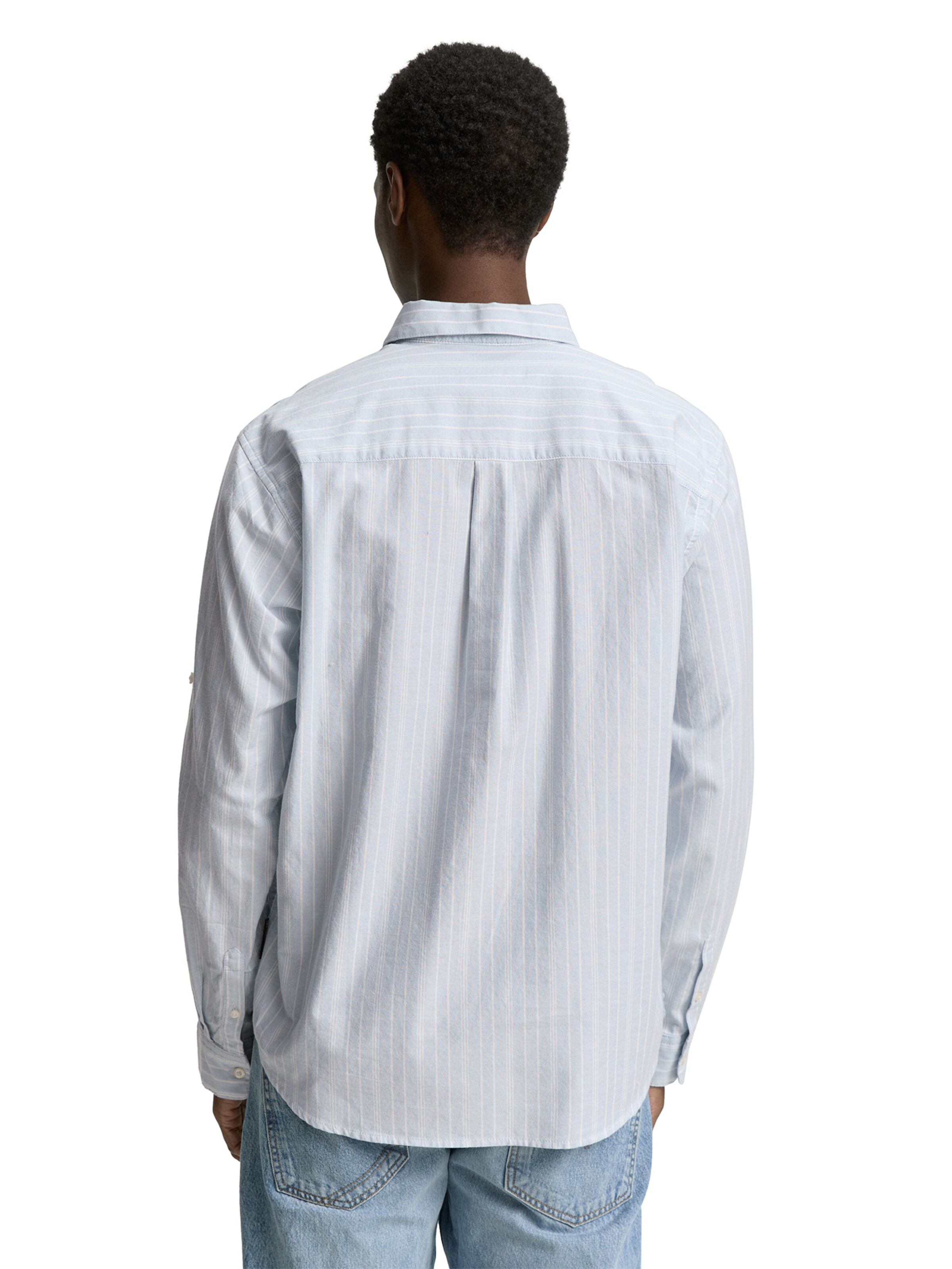 TOM TAILOR DENIM Comfort fit Overhemd in Blauw