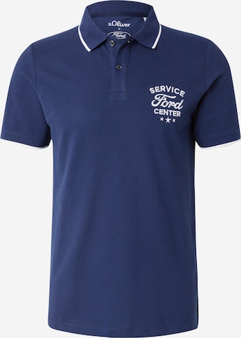 s.Oliver Poloshirt in Blau: Vorderseite