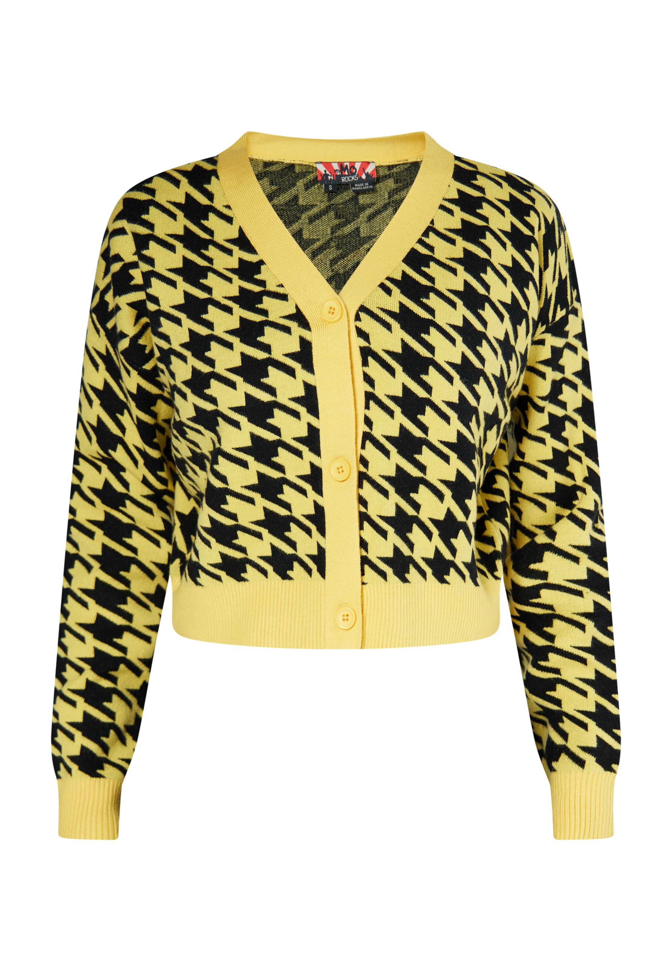 myMo ROCKS Kardigán - Žltá: predná strana