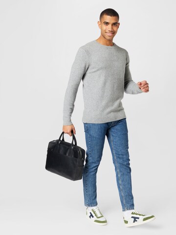 TOM TAILOR DENIM Pullover in Grau