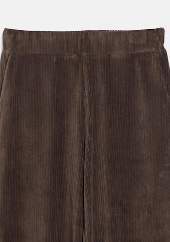 Wide Leg Pantalon s.Oliver en marron : devant