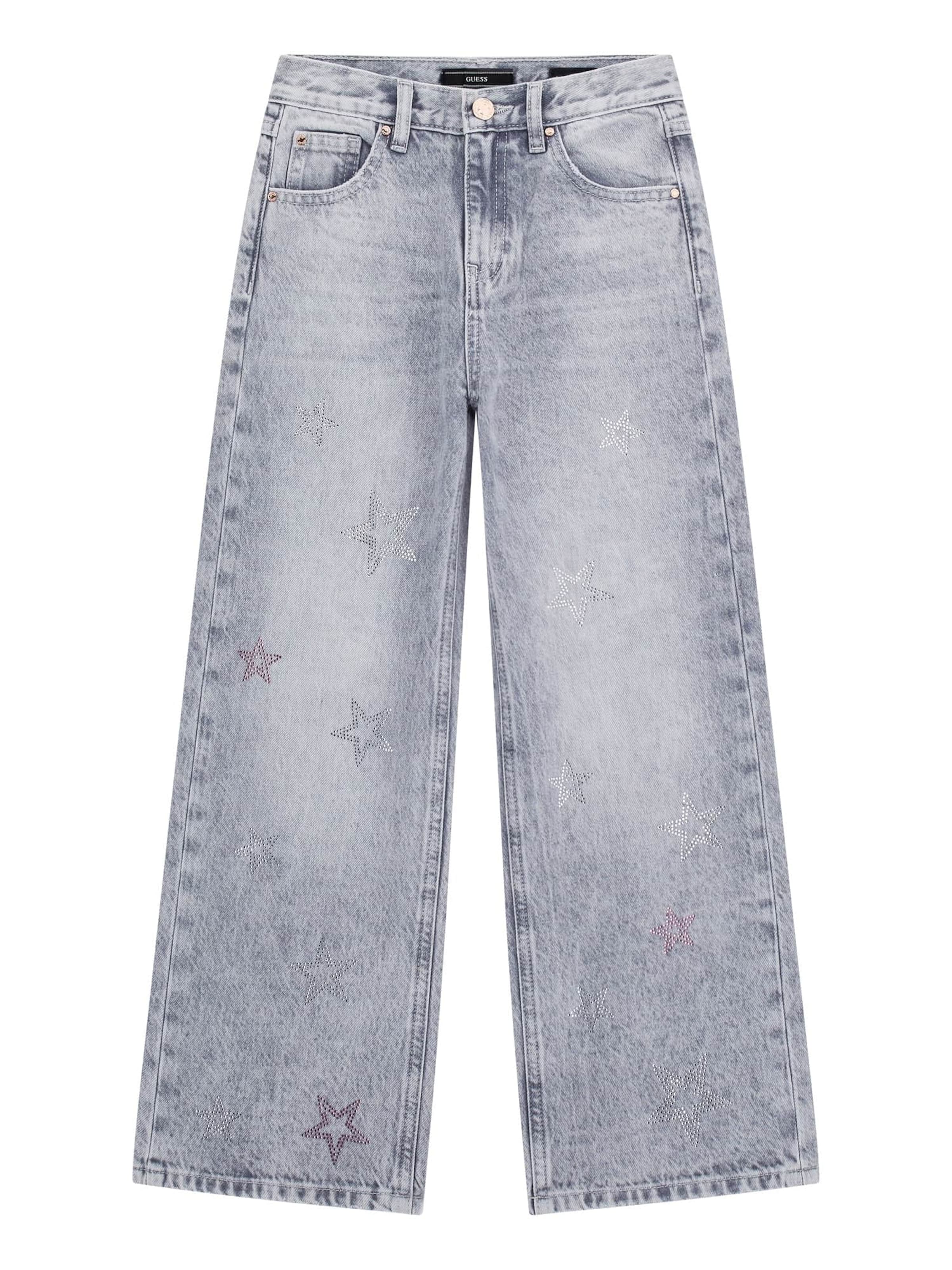 GUESS Wide leg Jeans in Grey: front