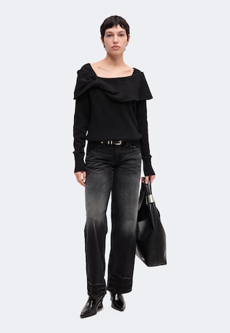ABOUT YOU Pullover 'Malin' in Schwarz: Vorderseite