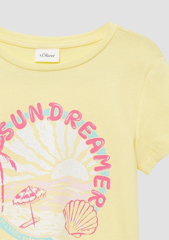 T-Shirt s.Oliver en jaune
