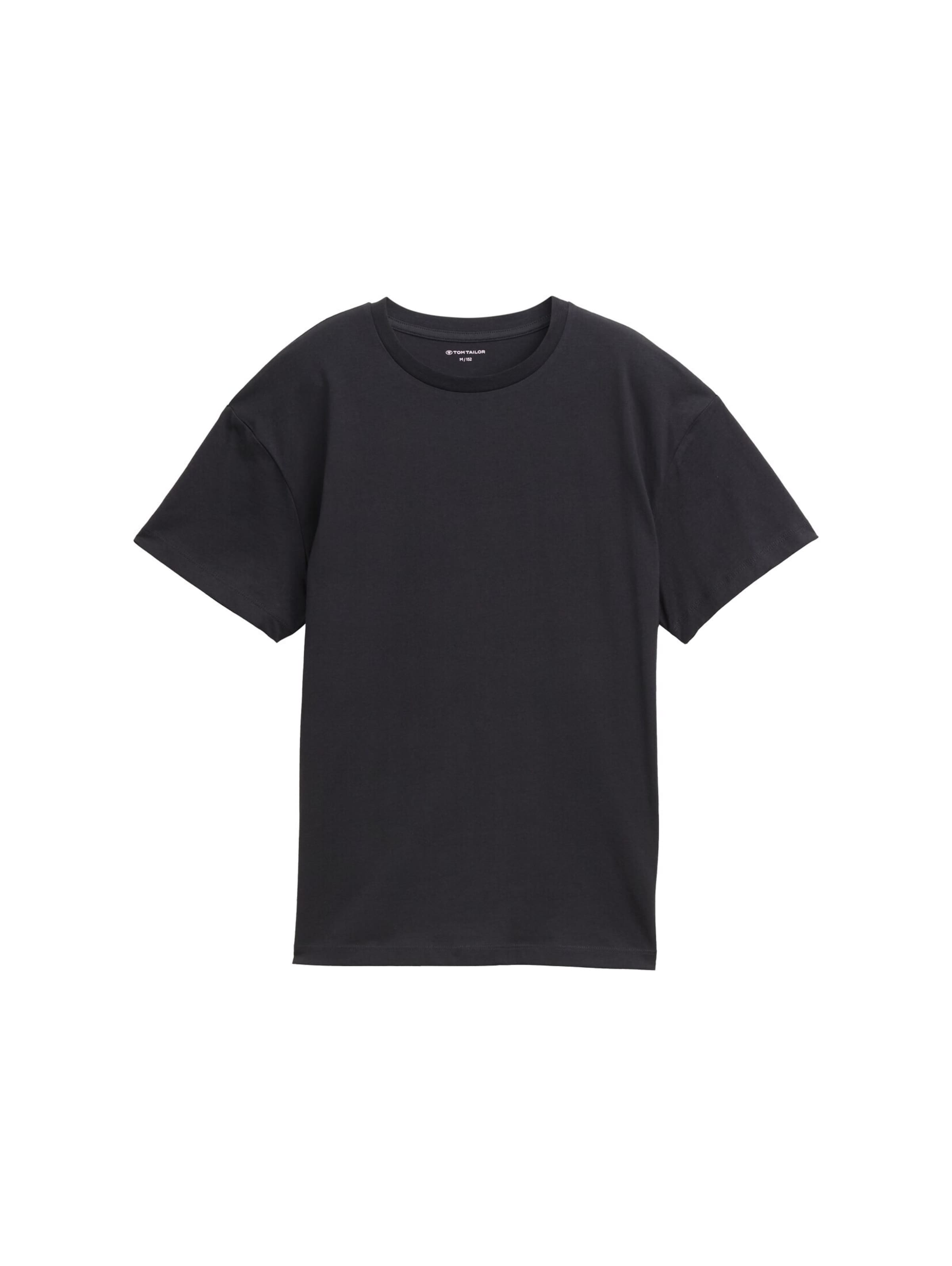 T-Shirt TOM TAILOR en noir : devant