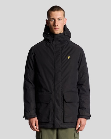 Parka mi-saison Lyle & Scott en noir : devant