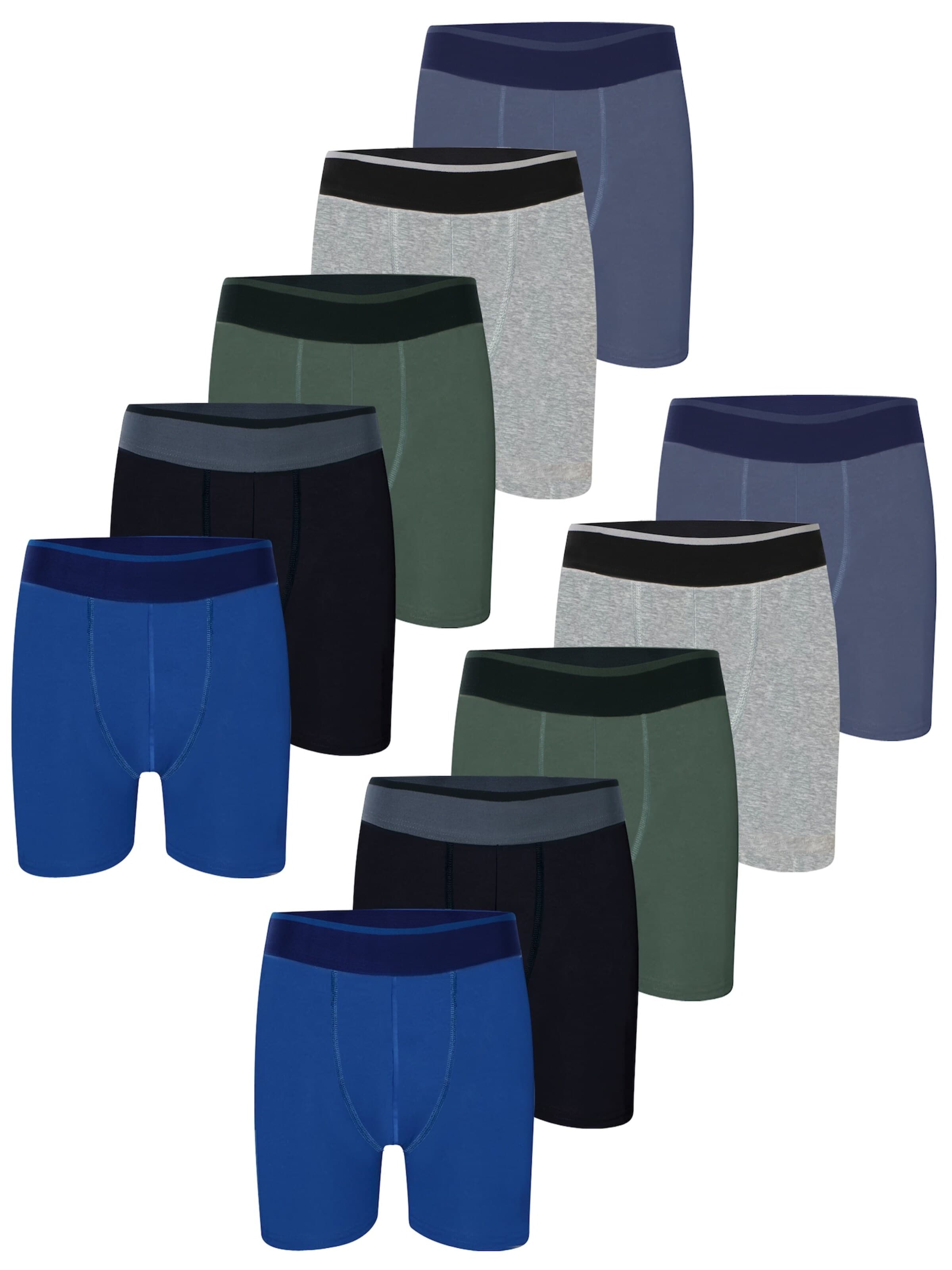 LOREZA Onderbroek 'Jungen Boxershorts Arne' in Blauw: voorkant