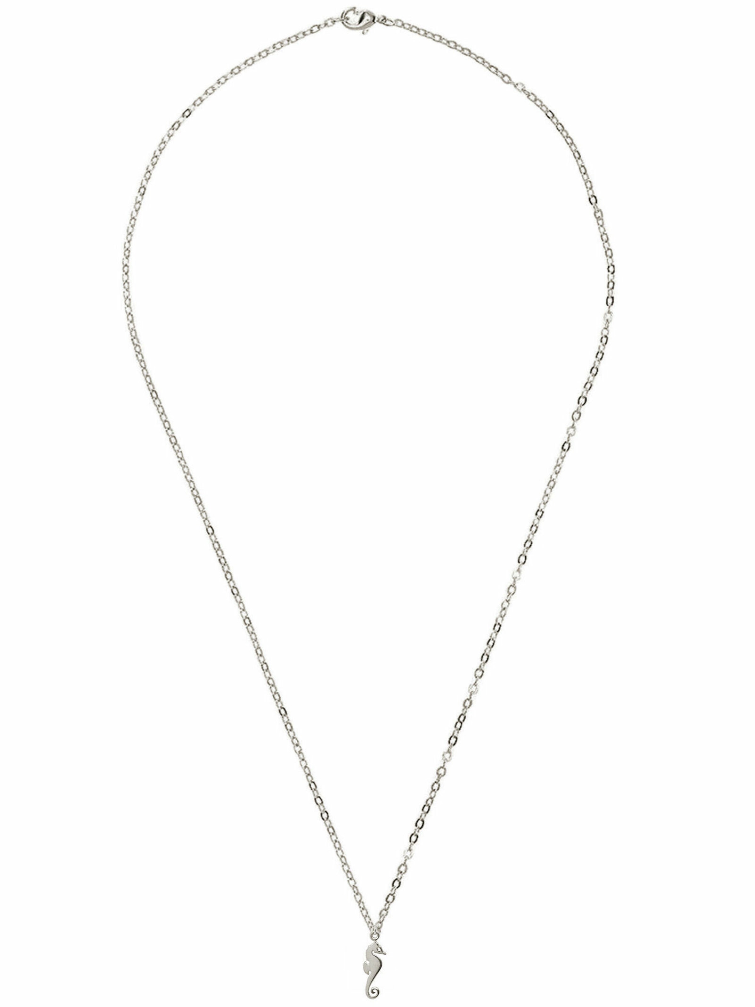 Gemshine Kette 'SEEPFERDCHEN' in Silber: Vorderseite