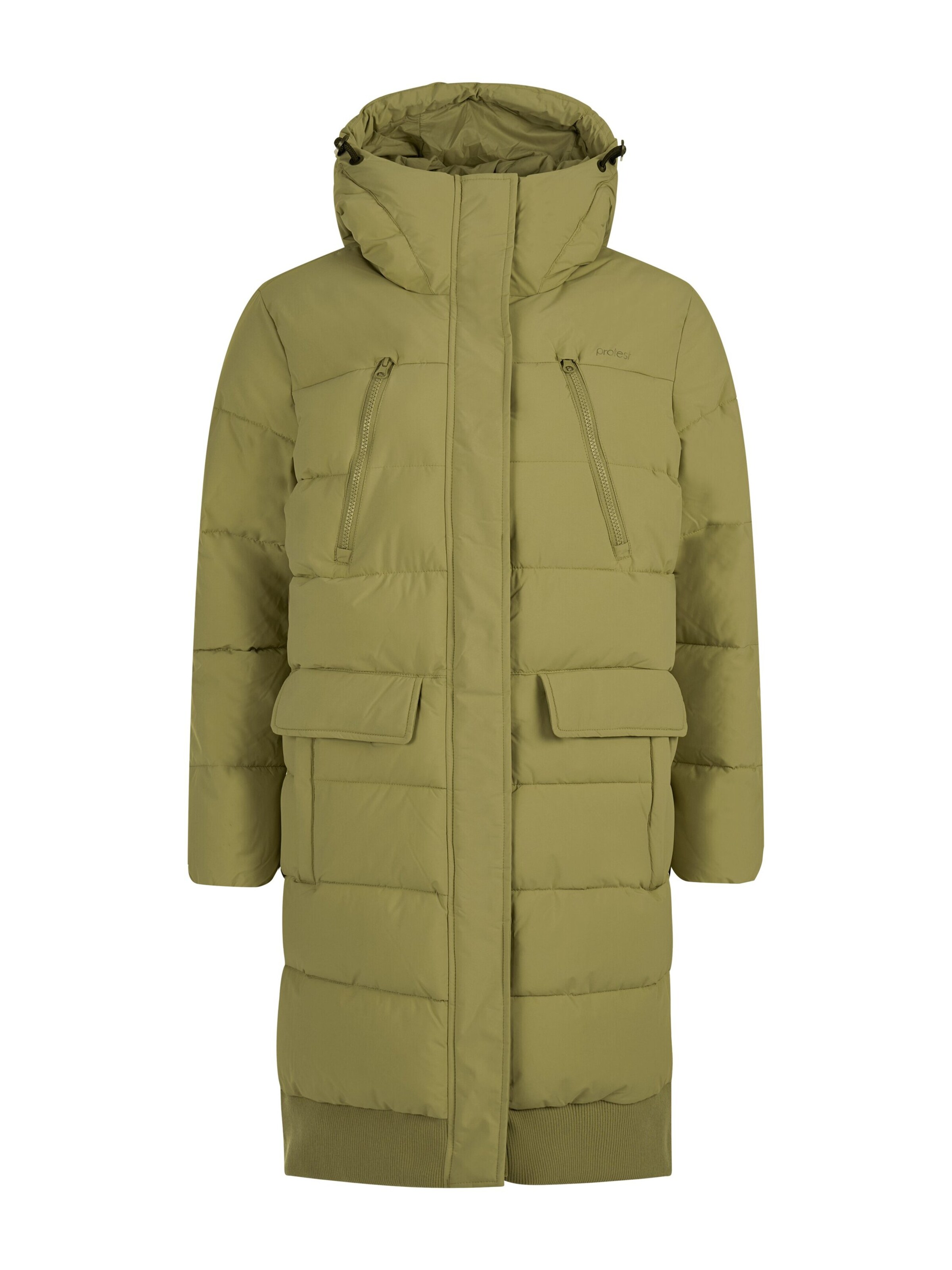 PROTEST Winterjacke 'PRTKooky'‌ in Grün: Vorderseite