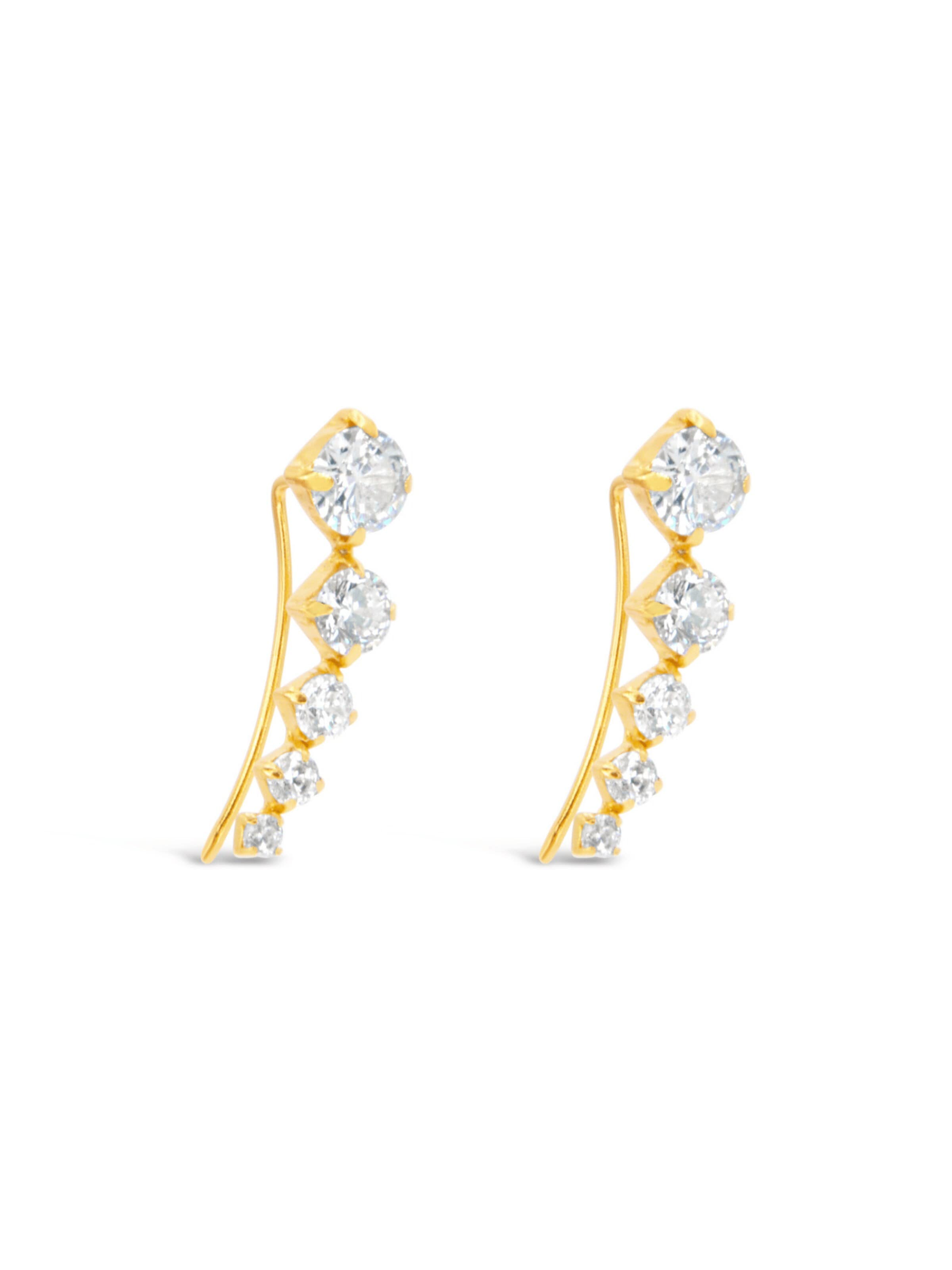 ARS-ARGENTI Ohrringe 'COSMO BABE'‌‌‌ in Gold: Vorderseite