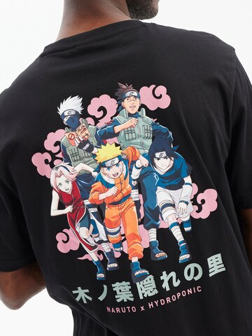 hydroponic - Camiseta 'Hydroponic x Naruto Group Graphic T-Shirt' en negro