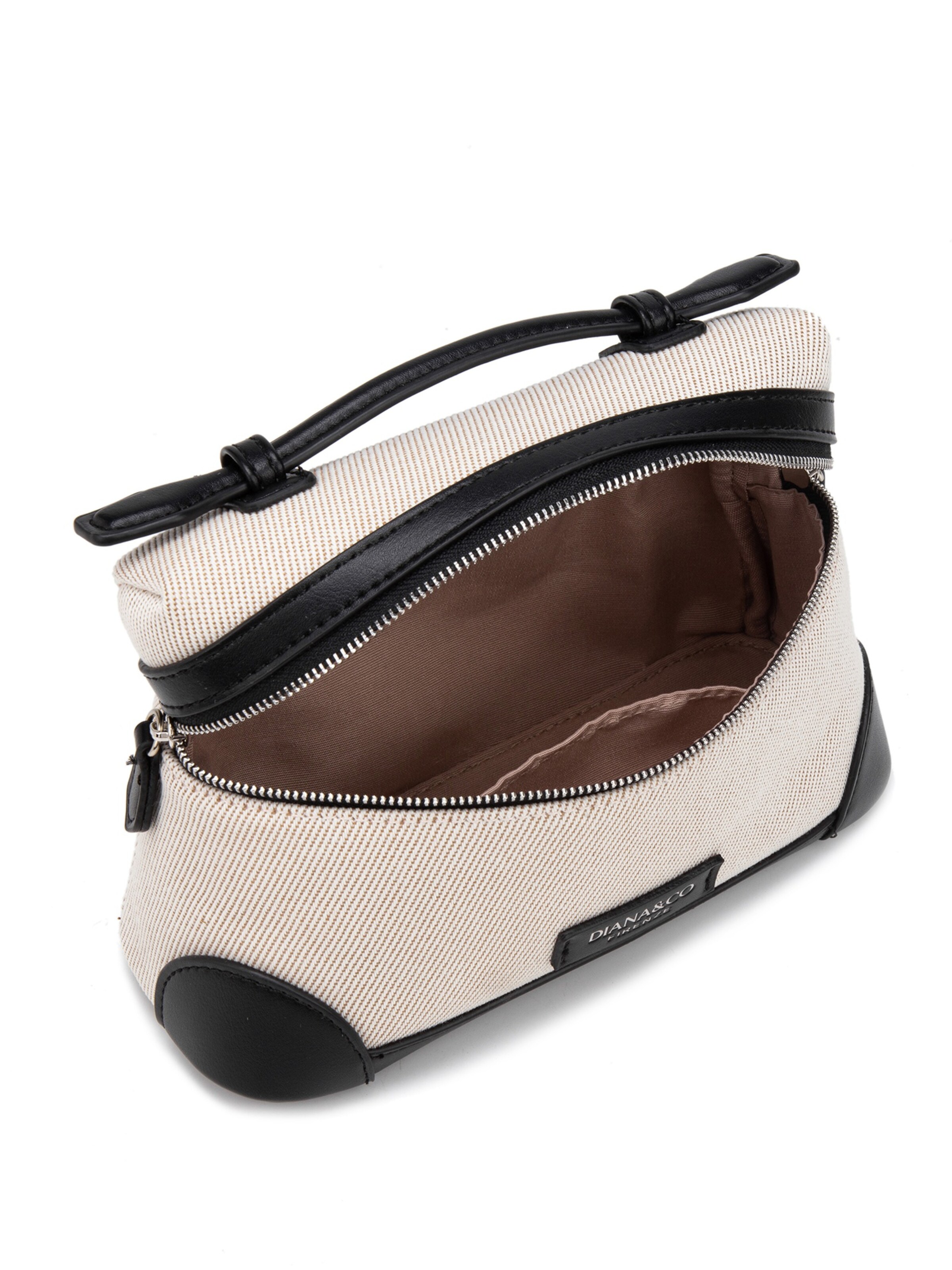 Borsa a tracolla 'Borsa a Mano Strutturata Diana & Co Firenze con Tracolla Regolabile e Dettagli Ecopelle' di Diana&Co. in nero