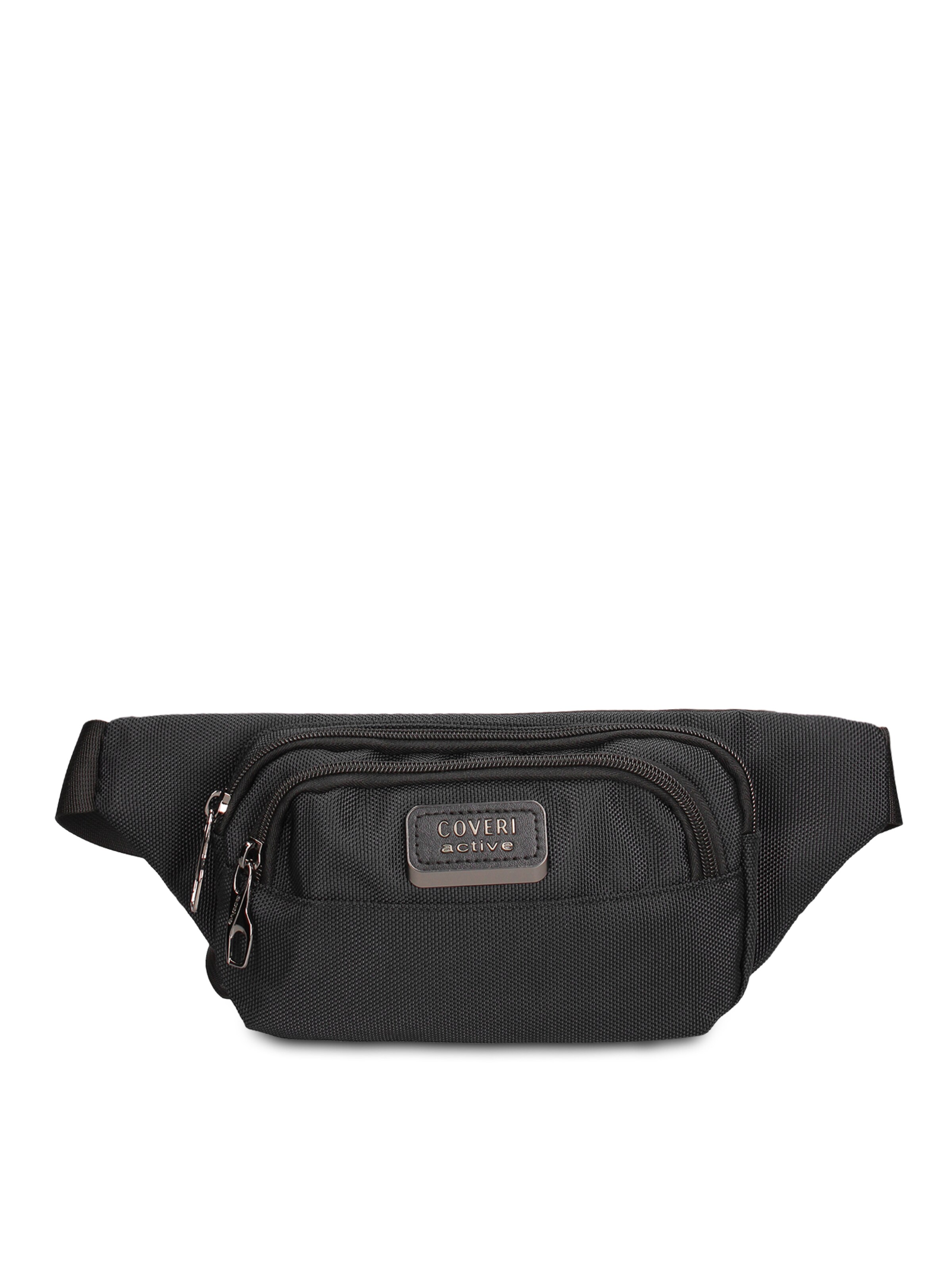 Marsupio di Coveri Collection in nero: frontale