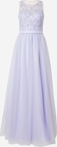 Robe de soirée Laona en violet : devant