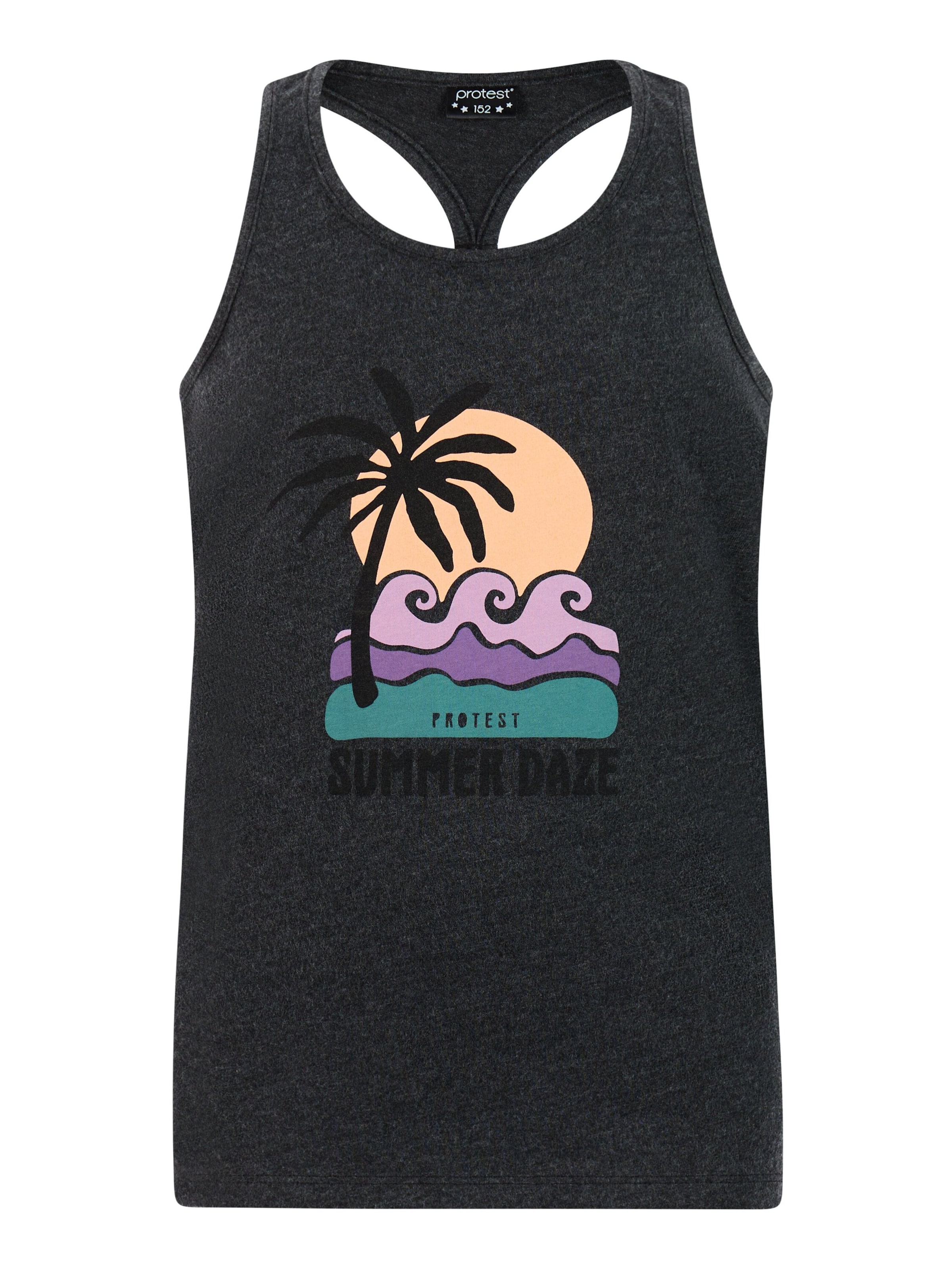 PROTEST Shirt 'PRTSyra JR' in Schwarz: Vorderseite