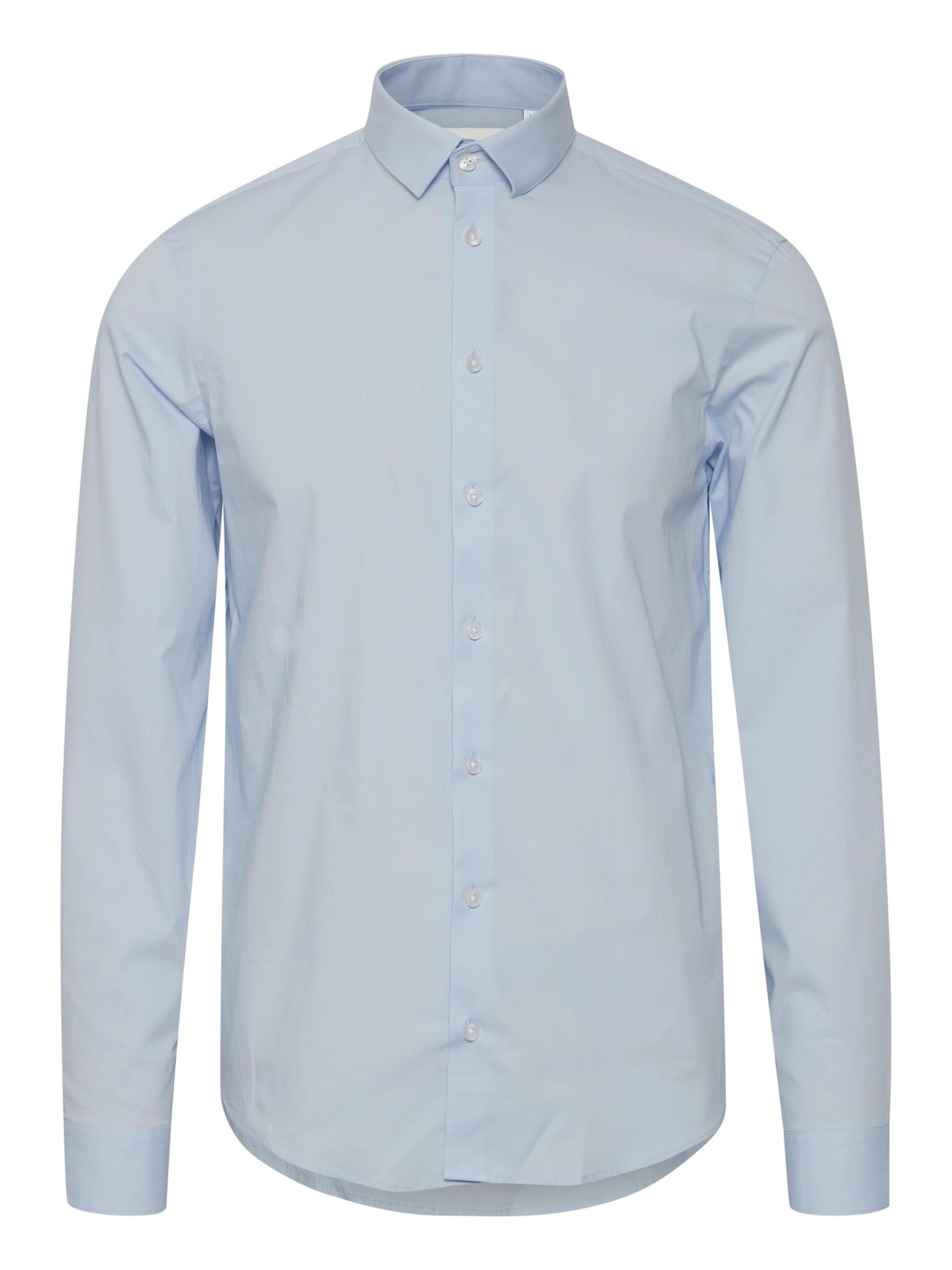 Casual Friday Slim Fit Businesspaita 'Palle' värissä sininen: etupuoli