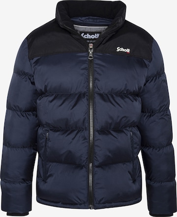 Schott NYC Performance Jacket in Blue: front