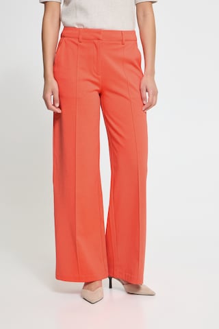 Wide Leg Pantalon 'IHKate' ICHI en orange