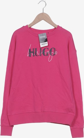 HUGO Red Sweatshirt & Zip-Up Hoodie in S in Pink: front